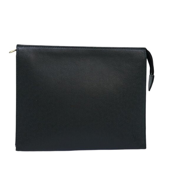 LOUIS VUITTON Taiga Pochette Voyage MM Clutch Bag Epicea LV Auth 75171 - Picture 1 of 16
